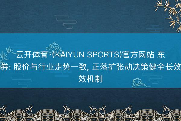云开体育·(KAIYUN SPORTS)官方网站 东北证券: 股价与行业走势一致， 正落扩张动决策健全长效机制