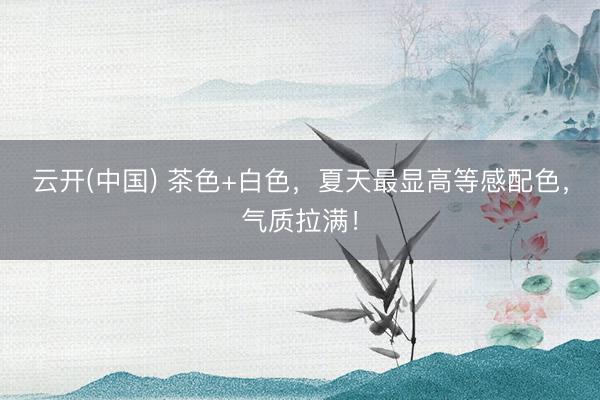 云开(中国) 茶色+白色，夏天最显高等感配色，气质拉满！