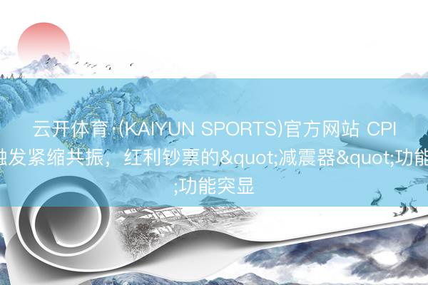 云开体育·(KAIYUN SPORTS)官方网站 CPI破4触发紧缩共振，红利钞票的"减震器"功能突显